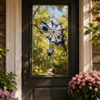 Iridescent Spider Web Corner Holographic Acrylic Suncatcher