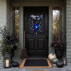 Jeweled Spider & Web Canopy Holographic Acrylic Suncatcher