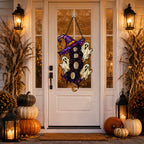 BOO Ghost Trio with Witch Hat Holographic Acrylic Suncatcher