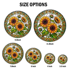 Sunflower Stained Glass Suncatcher