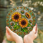 Sunflower Stained Glass Suncatcher
