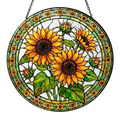 Sunflower Stained Glass Suncatcher