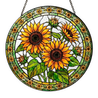 Sunflower Stained Glass Suncatcher