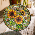Sunflower Stained Glass Suncatcher