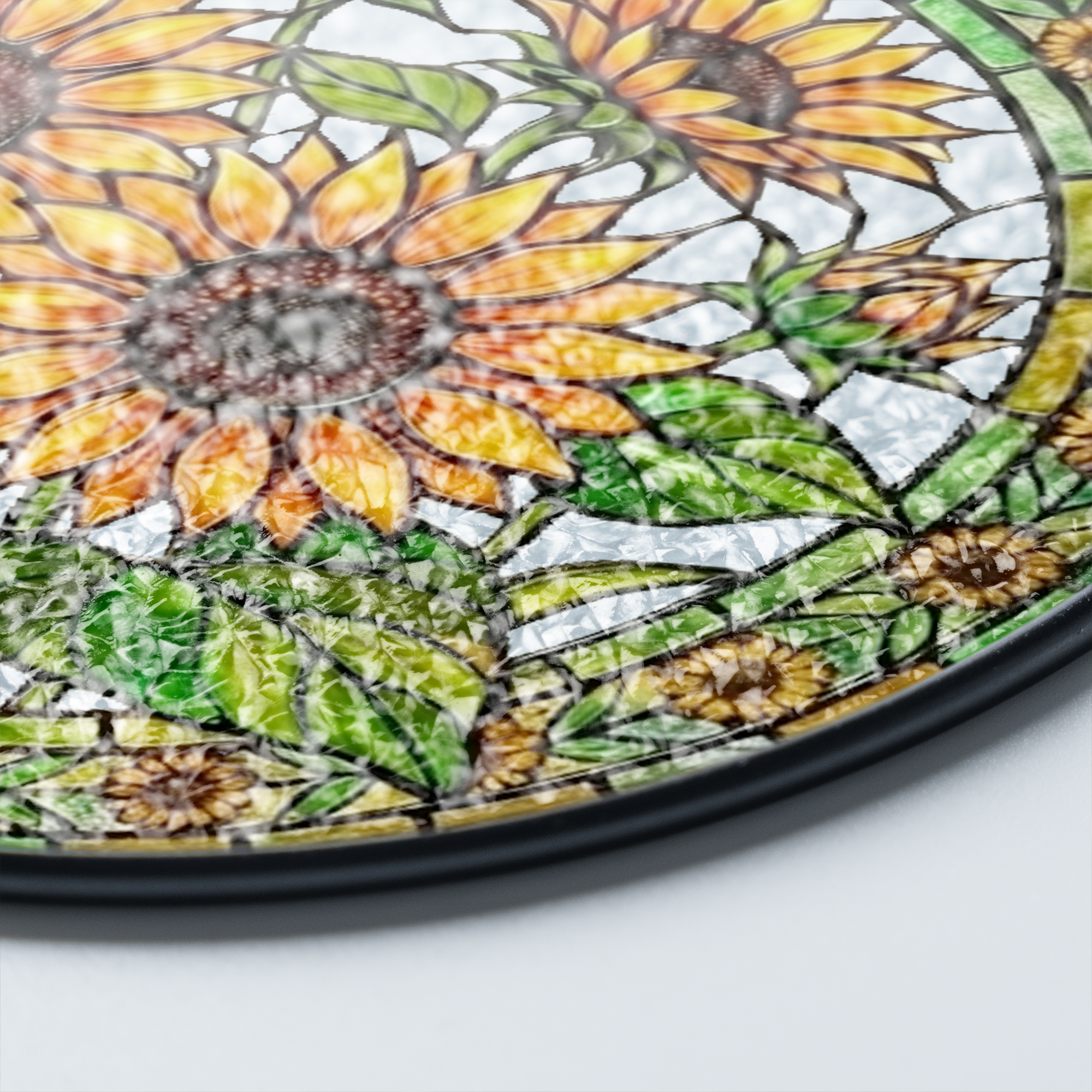Sunflower Stained Glass Suncatcher