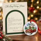Personalized Together 'Til We Croak Frog Couple Road Trip Ceramic Christmas Ornament — The Long Way Home