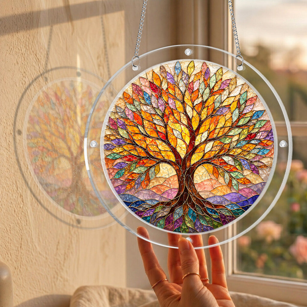 Tree of Life Acrylic Puzzle Suncatcher