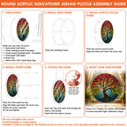 Tree of life acrylic puzzle suncatcher lifestyle