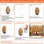 Tree of Life Acrylic Puzzle Suncatcher