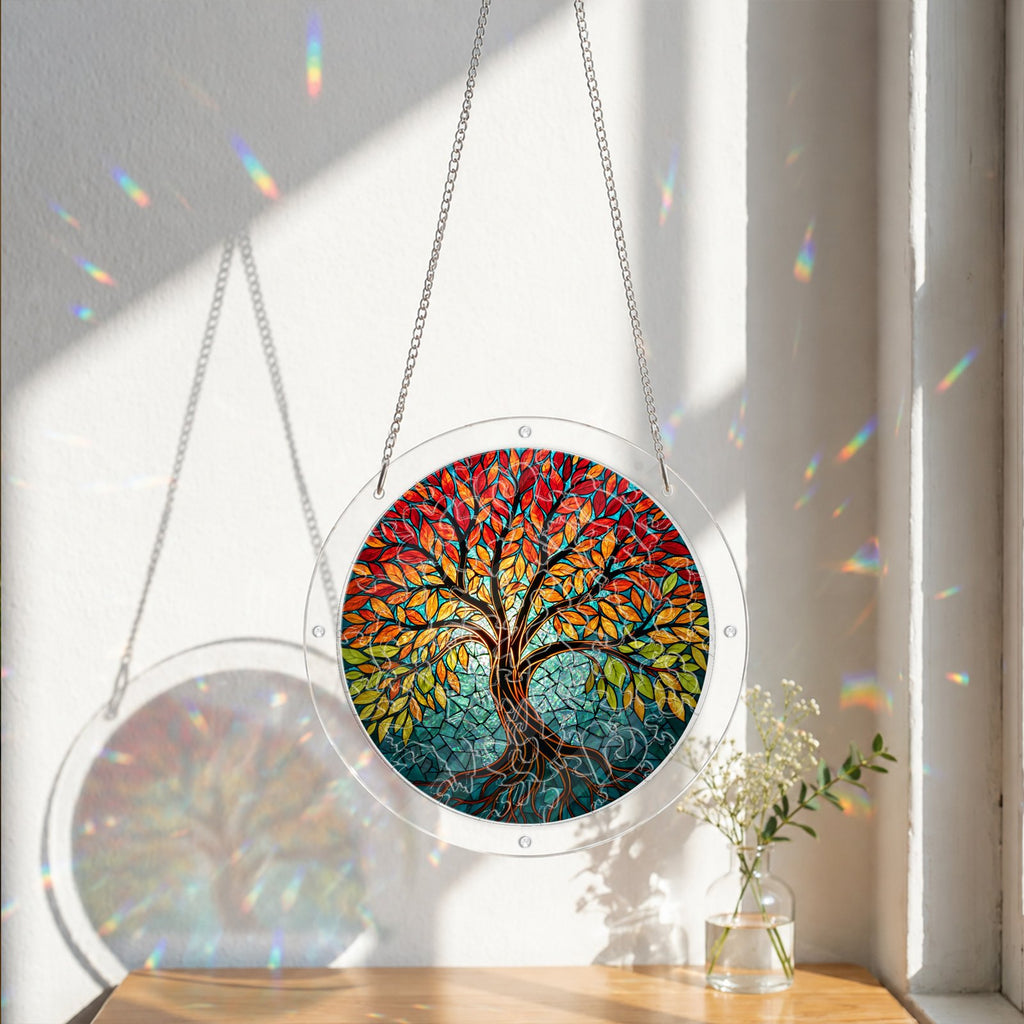 Tree of life acrylic puzzle suncatcher packaging
