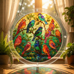 Garden Songbird Acrylic Puzzle Suncatcher