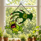 Witch Hand & Screaming Frog Holographic Acrylic Suncatcher