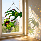 Witch Hand & Screaming Frog Holographic Acrylic Suncatcher