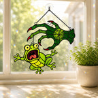 Witch Hand & Screaming Frog Holographic Acrylic Suncatcher
