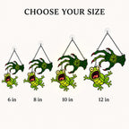 Witch Hand & Screaming Frog Holographic Acrylic Suncatcher